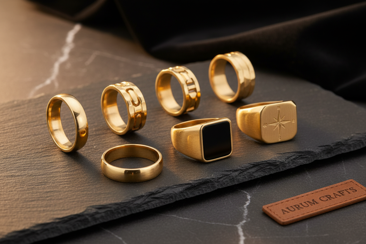 New 14K Mens Rings