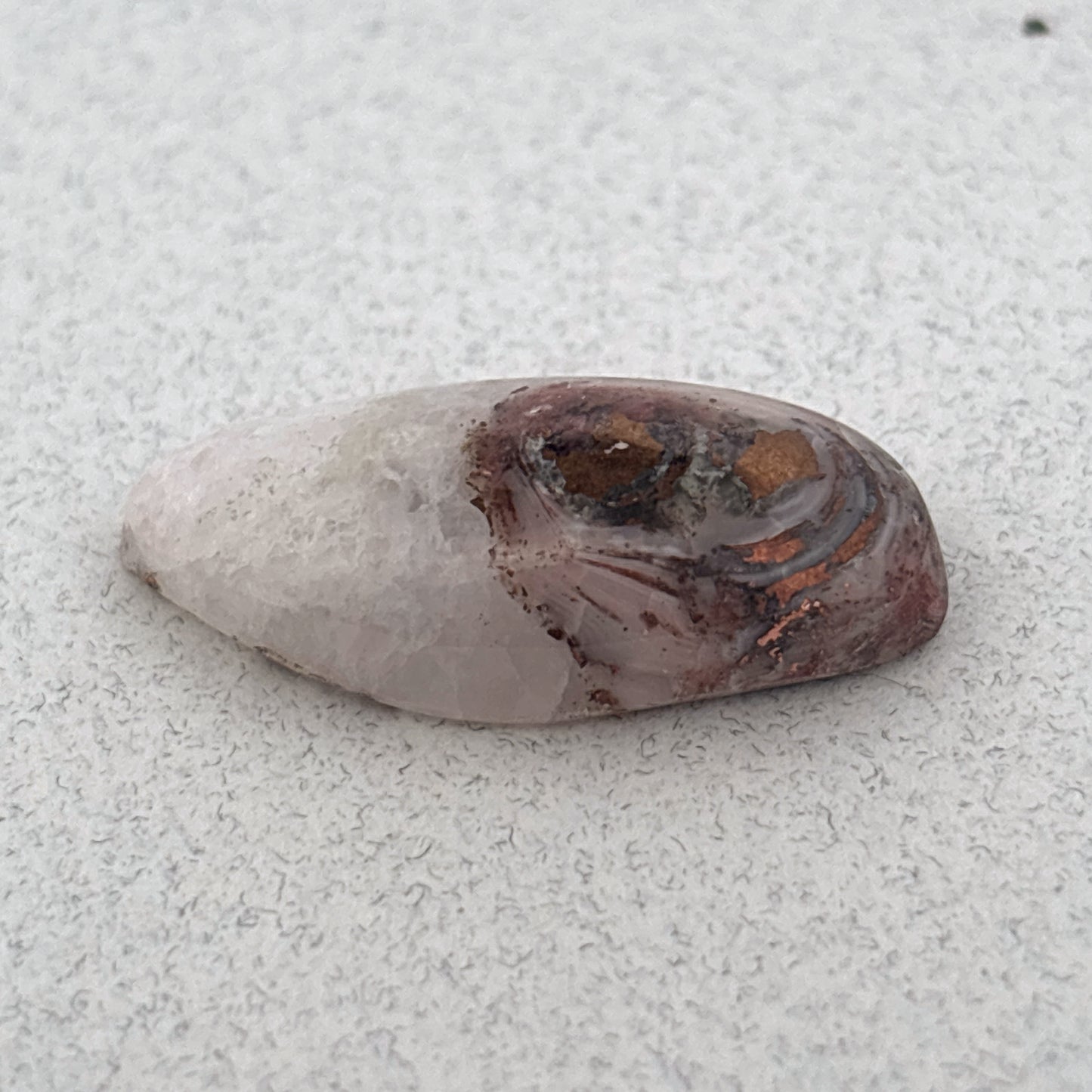 Copper Replacement Agate Cabochon, 16.1ct 26x12x7mm