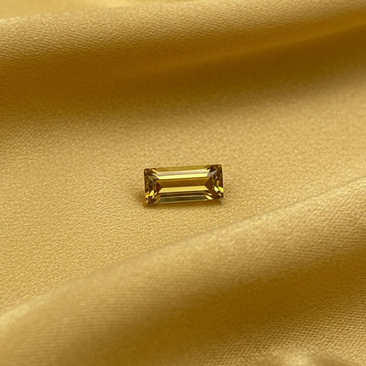 Yellow / Green Tourmaline, Emerald Cut 11x5mm, 1.90ct, Brazil