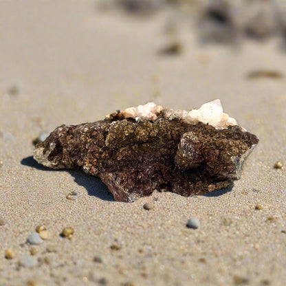 Pyrite & Quartz Specimen, Morocco, 10x6x3.5cm, 249gr