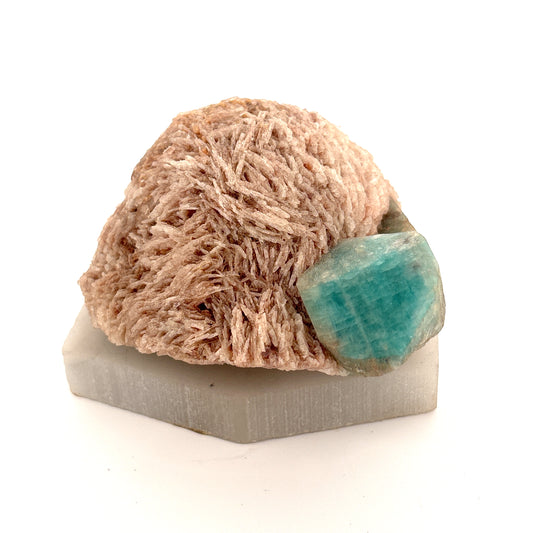 Amazonite with Albite, Erongo, Namibia 86.39gr