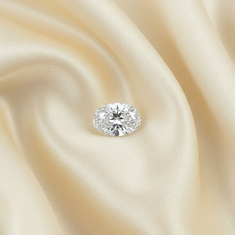 Certified Lab Grown Diamond, 1.11ct, Oval, E, VS1