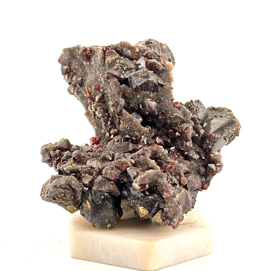 Sphalerite, Marcasite, & Quartz Druze, Tri-State Area, USA