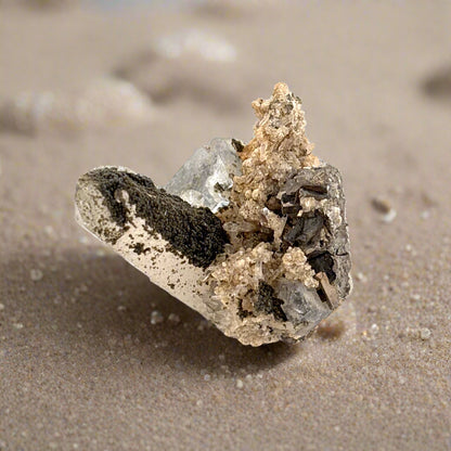 Quartz, Arsenopyrite, & Fluorite, Yaogangxian Mine, China, 2.5x3x3.5cm, 20.5gr
