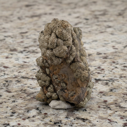 Pyrite on Limonite Clay, 459gr, 85x55x60mm, Supat Mine, Mansehra, Pakistan