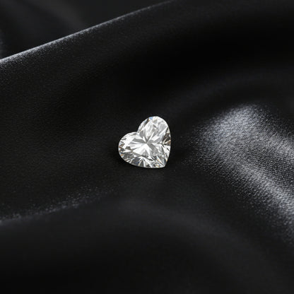 Certified Lab Grown Diamond, 1.39ct, D, SI1, Heart Shape, Excellent Cut