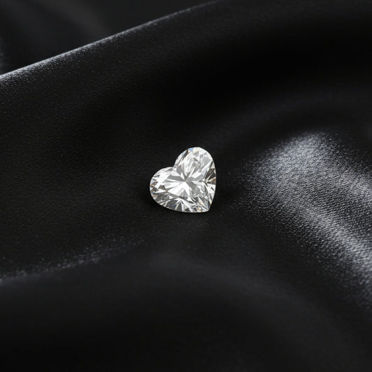Certified Lab Grown Diamond, 1.39ct, D, SI1, Heart Shape, Excellent Cut