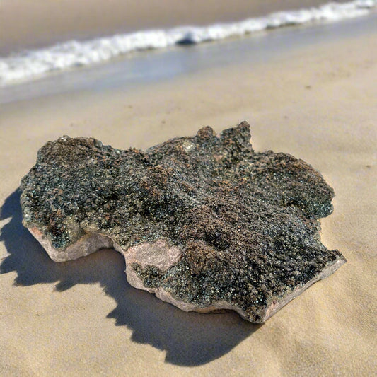 Iridescent Marcasite, Missouri, USA, 507.1gr, 14x10x4cm