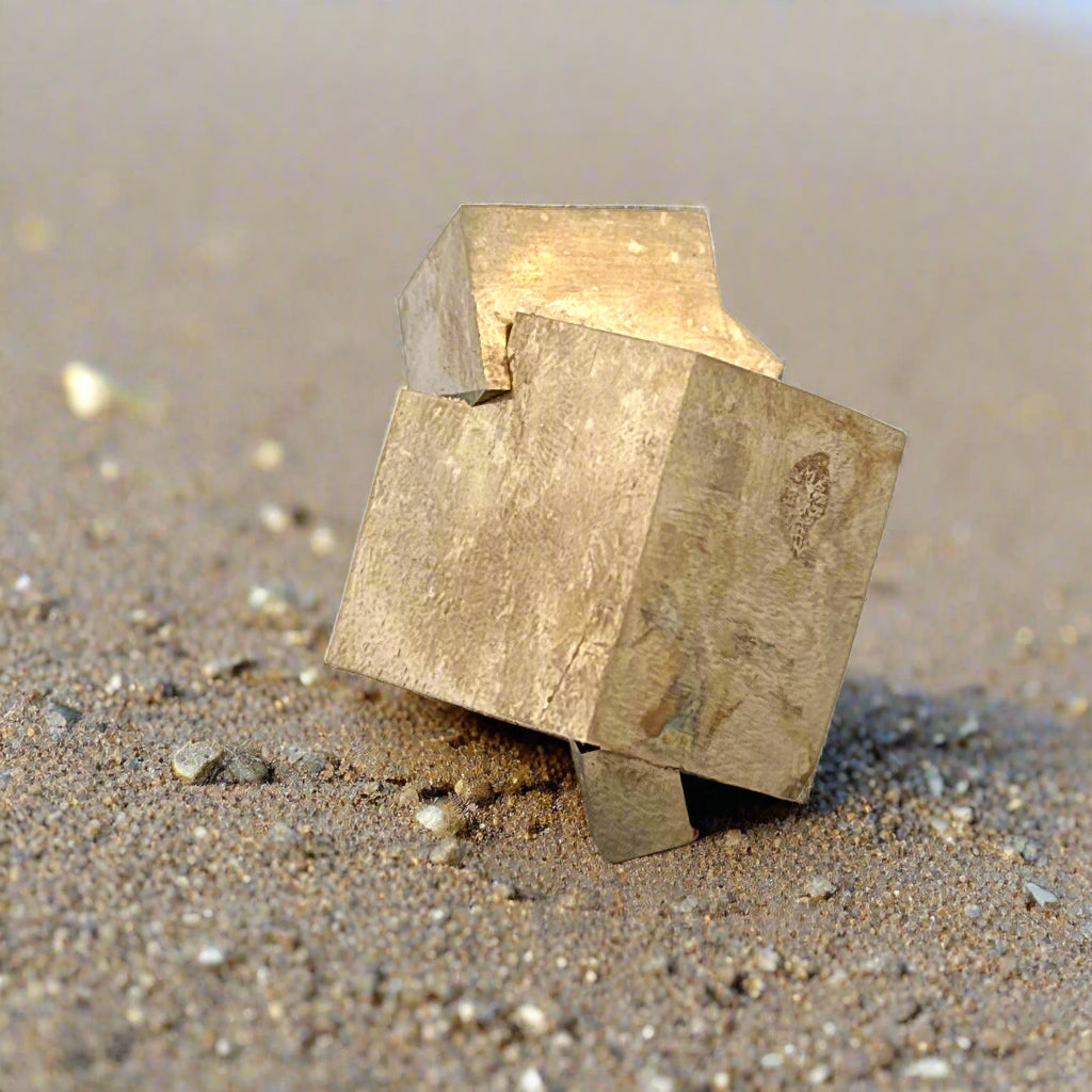Pyrite Cube, Spain, 50.5gr, 3.5x2.25x2.75cm