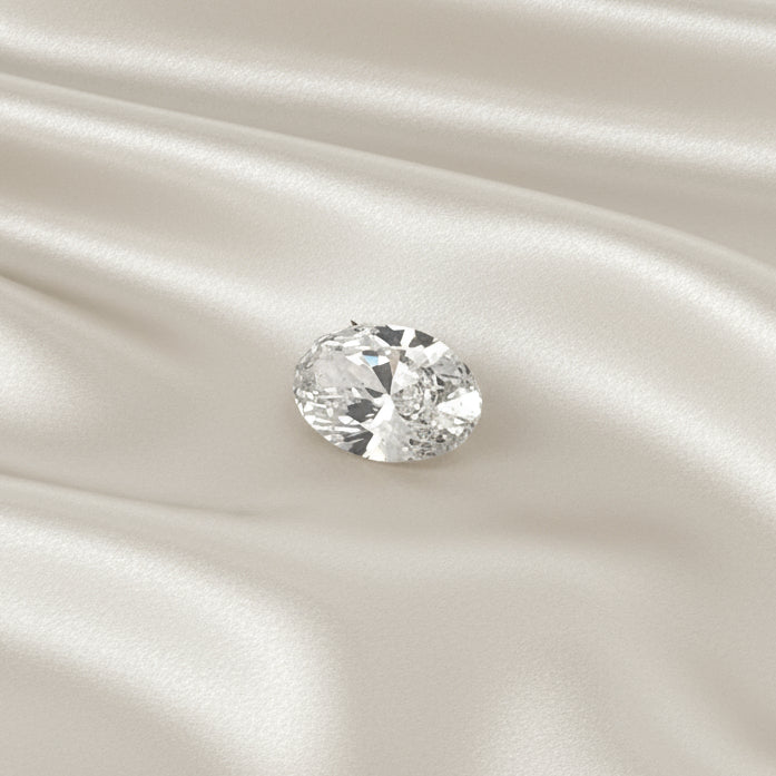 Certfied Lab Grown Diamond, 3.01ct, F, SI1, Oval