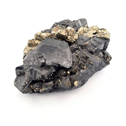Sphalerite & Pyrite cluster, Lima, Peru, 347.1gr, 10x7x3cm