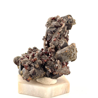 Sphalerite, Marcasite, & Quartz Druze, Tri-State Area, USA