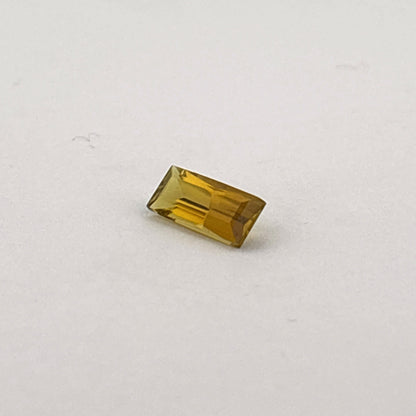 Yellow / Green Tourmaline, Emerald Cut 11x5mm, 1.90ct, Brazil