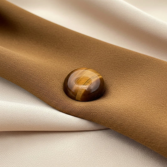 Tigers Eye Cabocheon, 6mm, 13.18ct, Australian