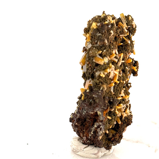 Wulfenite on Mimetite, Mined 2008 Durango Mexico 7x4x2cm