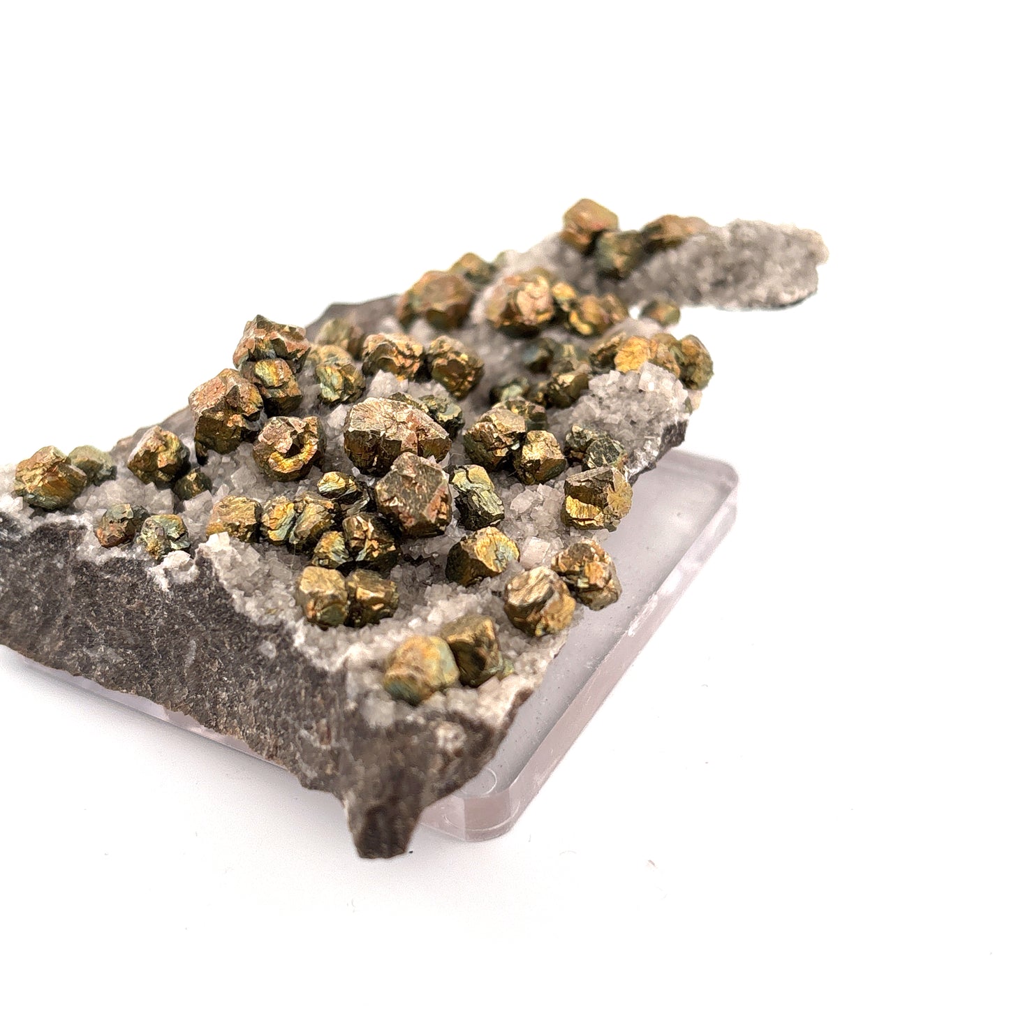 Pyrite & Calcite Specimen - Morocco - 5x8x1cm