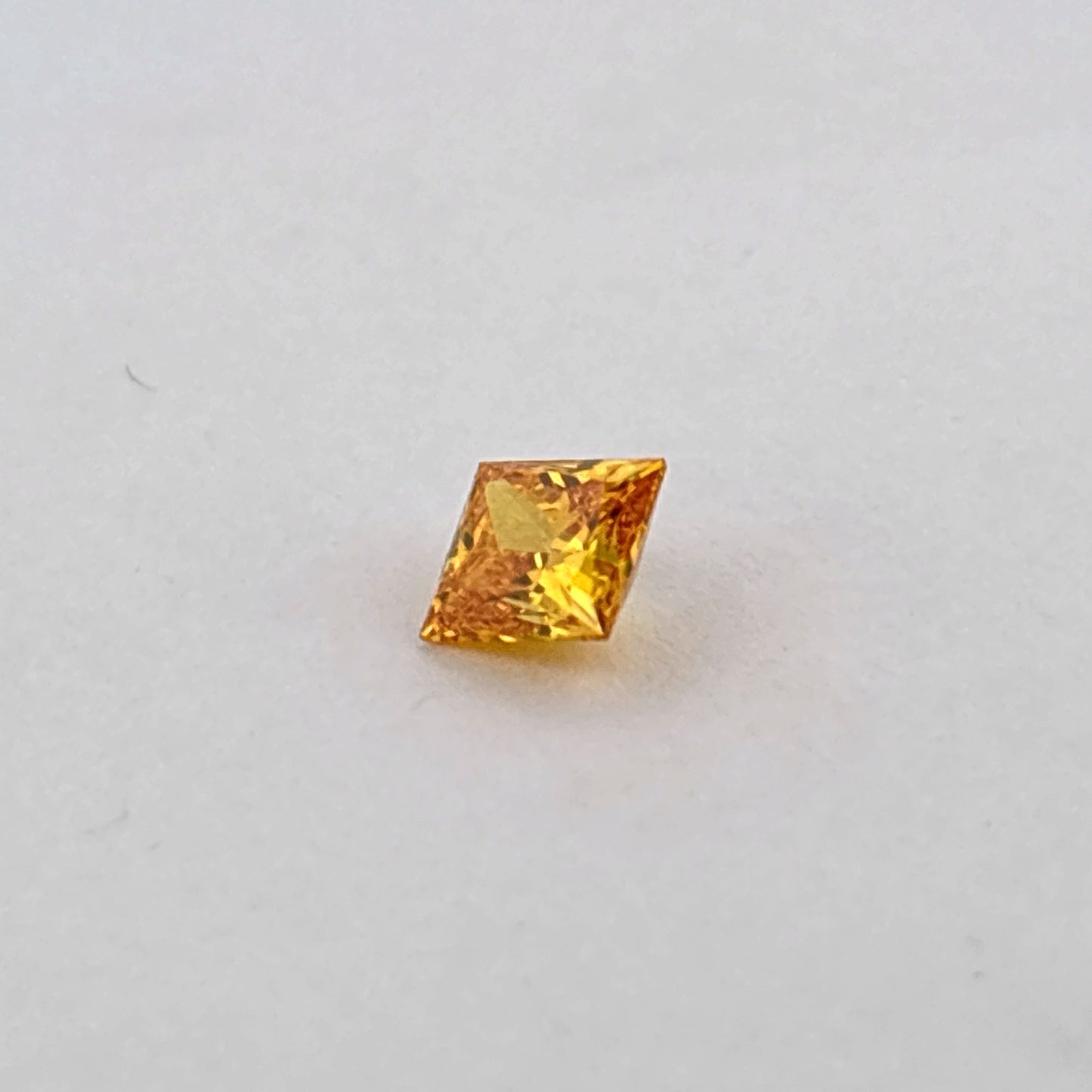 Certified Lab Grown Diamond, 1.58ct, Vivid Orange, SI1, Princess Cut
