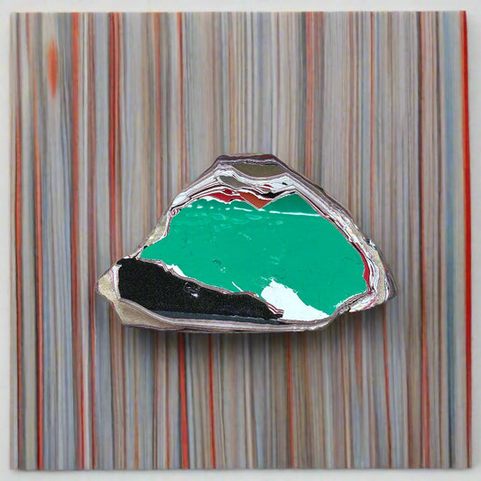 Historical Fordite Cutting Rough, Michigan, 39.73gr