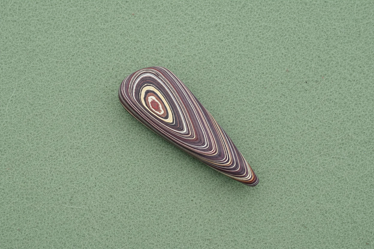 Corvettite Free From, 17.56ct, 46x18x6mm "Fordite" Bowling Green, KY, USA