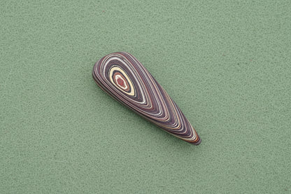Corvettite Free From, 17.56ct, 46x18x6mm "Fordite" Bowling Green, KY, USA