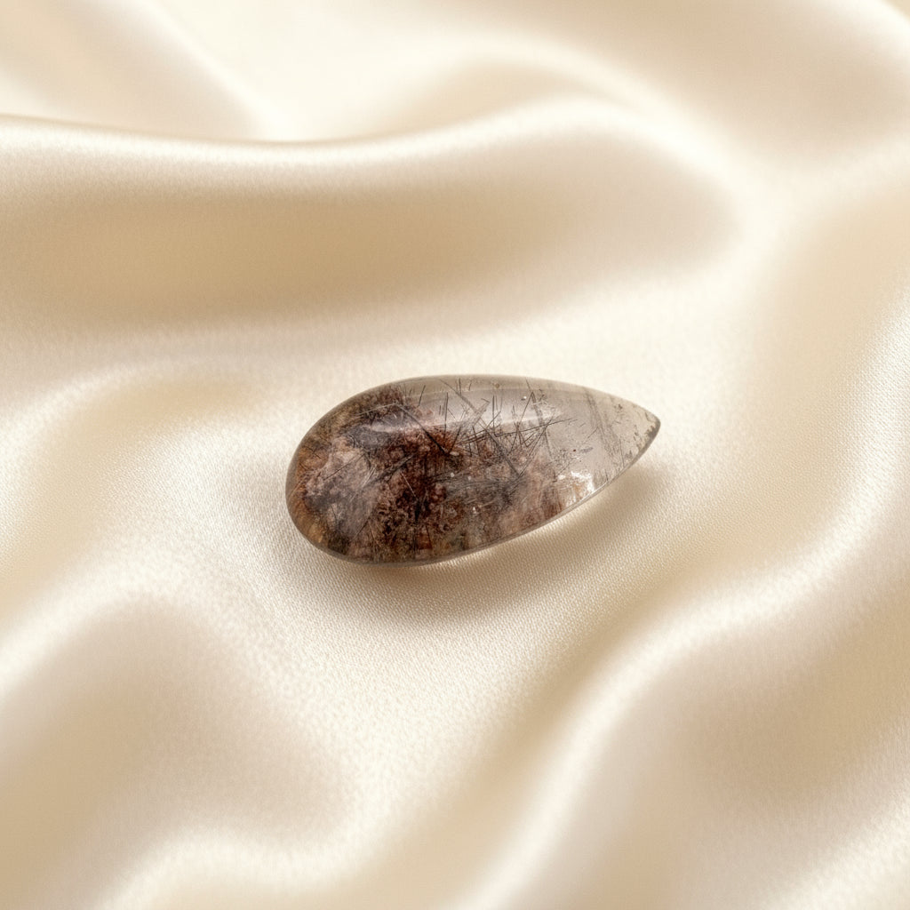 Lodalite Cabocheon, 47.3ct, Pear Shape, 33x20mm, Brazil