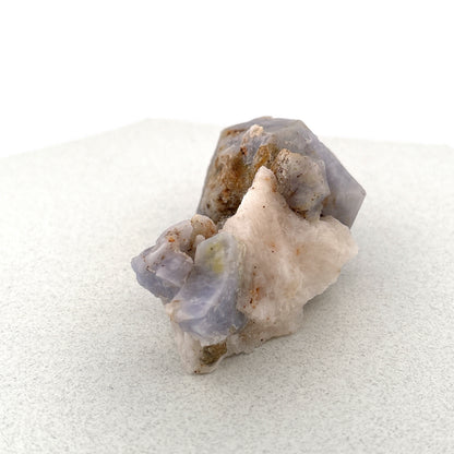 Fluorescent Hackmanite on Quartz, Pakistan, 100.09gr