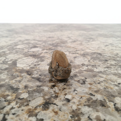 Pyrite on Limonite Clay, 9x5x4cm, 248gr, Supat Mine, Mansehra, Pakistan