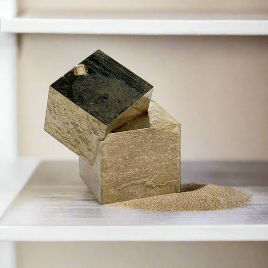 Pyrite Cube Cluster, Spain, 34.78gr, 2.5x2.5x3cm