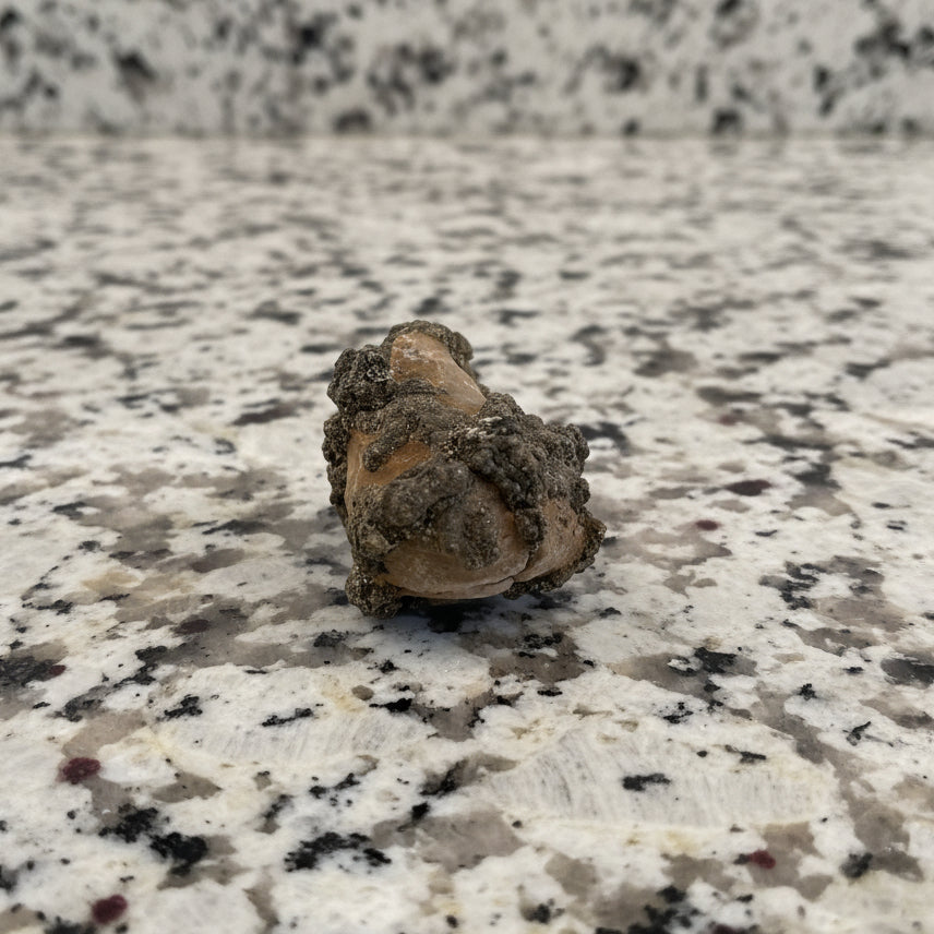 Pyrite on Limonite Clay, 10x5x4cm, 359gr, Supat Mine, Mansehra, Pakistan