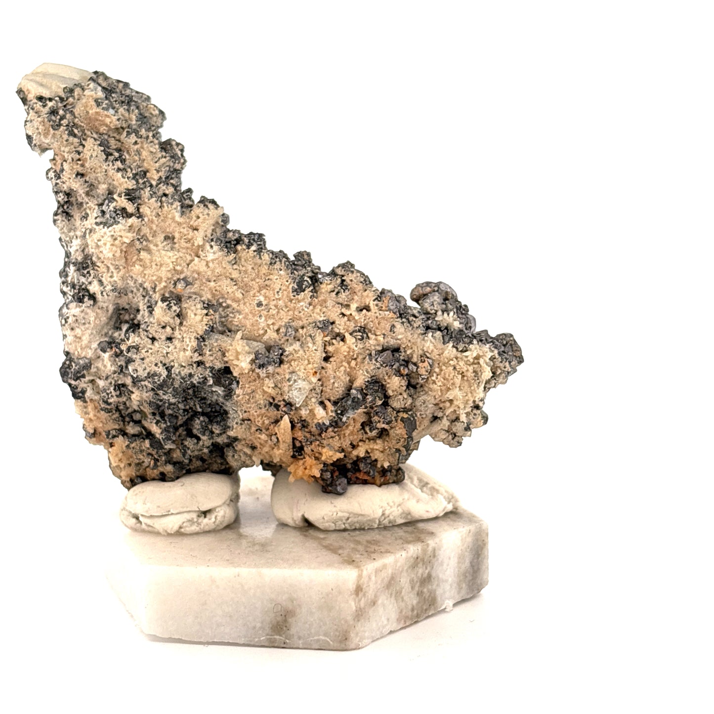 Quartz on Sphalerite from Bulgaria 79.04gr