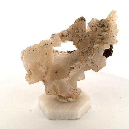 Chalcopyrite on Calcite, Madan Mine, Bulgaria, 9x6x8cm