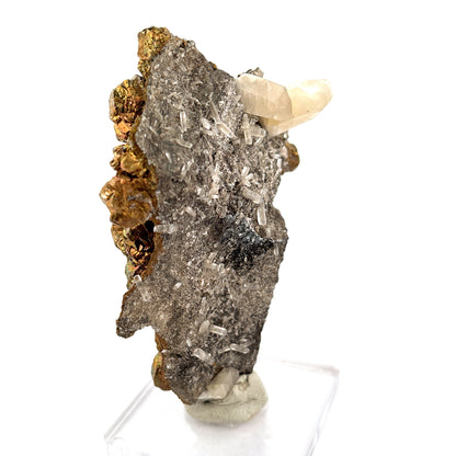 Pyrite & Quartz, Sweetwater Mine, Reynolds Co., MO, USA Mined 2007, 198.21gr