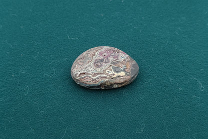 Cadilite, Cadilac Ranch "Fordite" Free From Cabocheon, Amarillo, Texas, 13.56ct 31x27x3mm