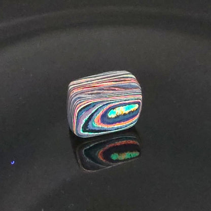 Funkrite Free From Cabocheon “Fordite” Galveston, TX, 21x17x14mm, 30.49ct - Highly Fluorescent