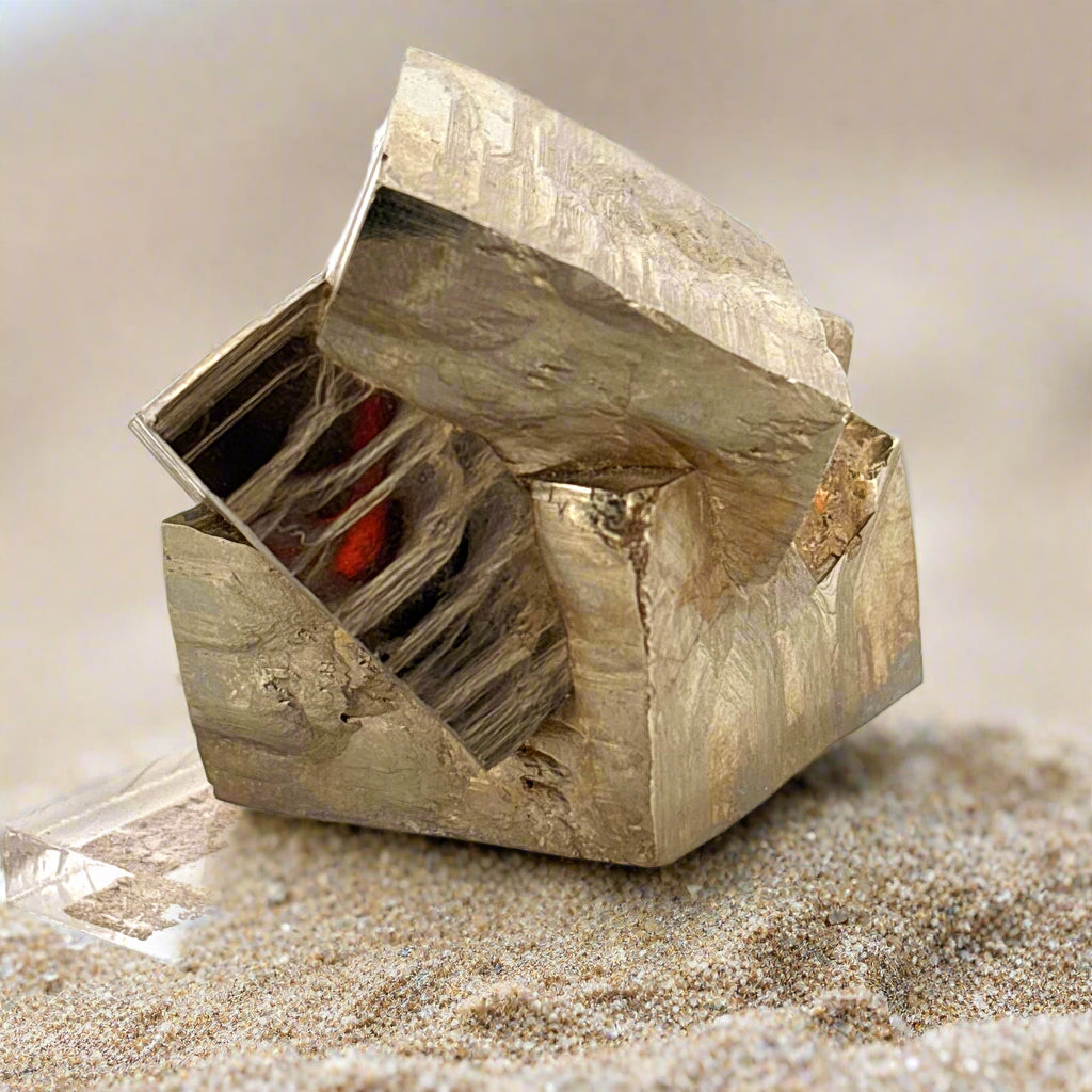 Pyrite Twin, Victoria Mine, Navajun, La Rioja, Spain 224gr