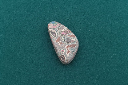 Cadilite, Cadilac Ranch "Fordite" Free From Cabocheon, Amarillo, Texas, 10.5ct 35x17x4mm