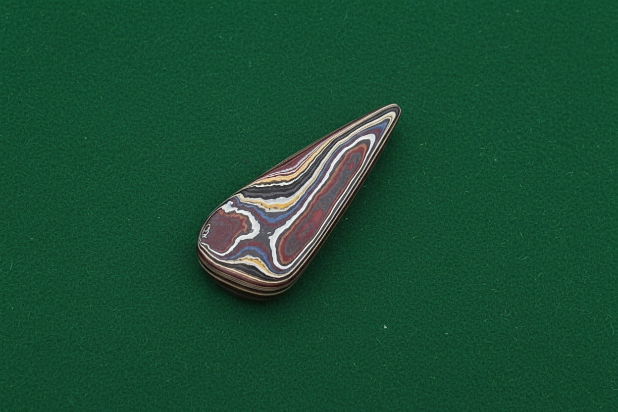 Corvettite Free From, 17.56ct, 46x18x6mm "Fordite" Bowling Green, KY, USA