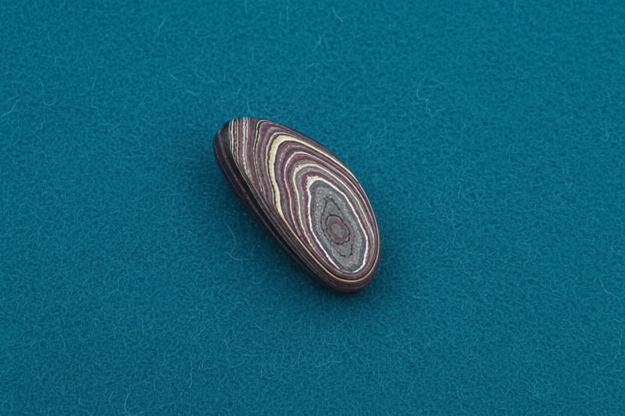 Corvettite Free From, 5.71ct, 24x11x5mm "Fordite" Bowling Green, KY, USA
