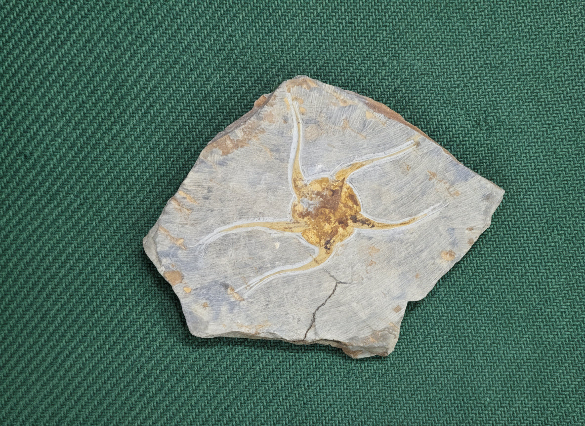 Starfish Fossil, Morocco, 13x15cm, 670gr