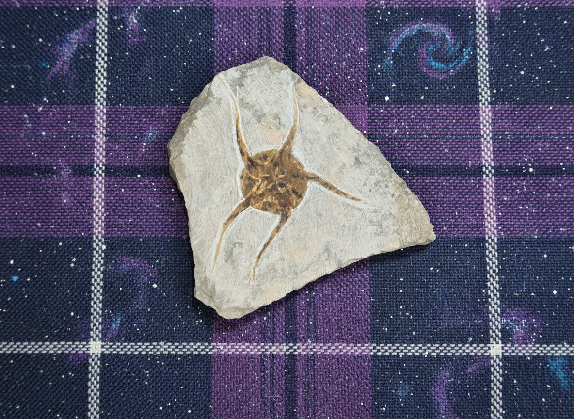 Starfish Fossil, Morocco, 12x11cm, 338gr