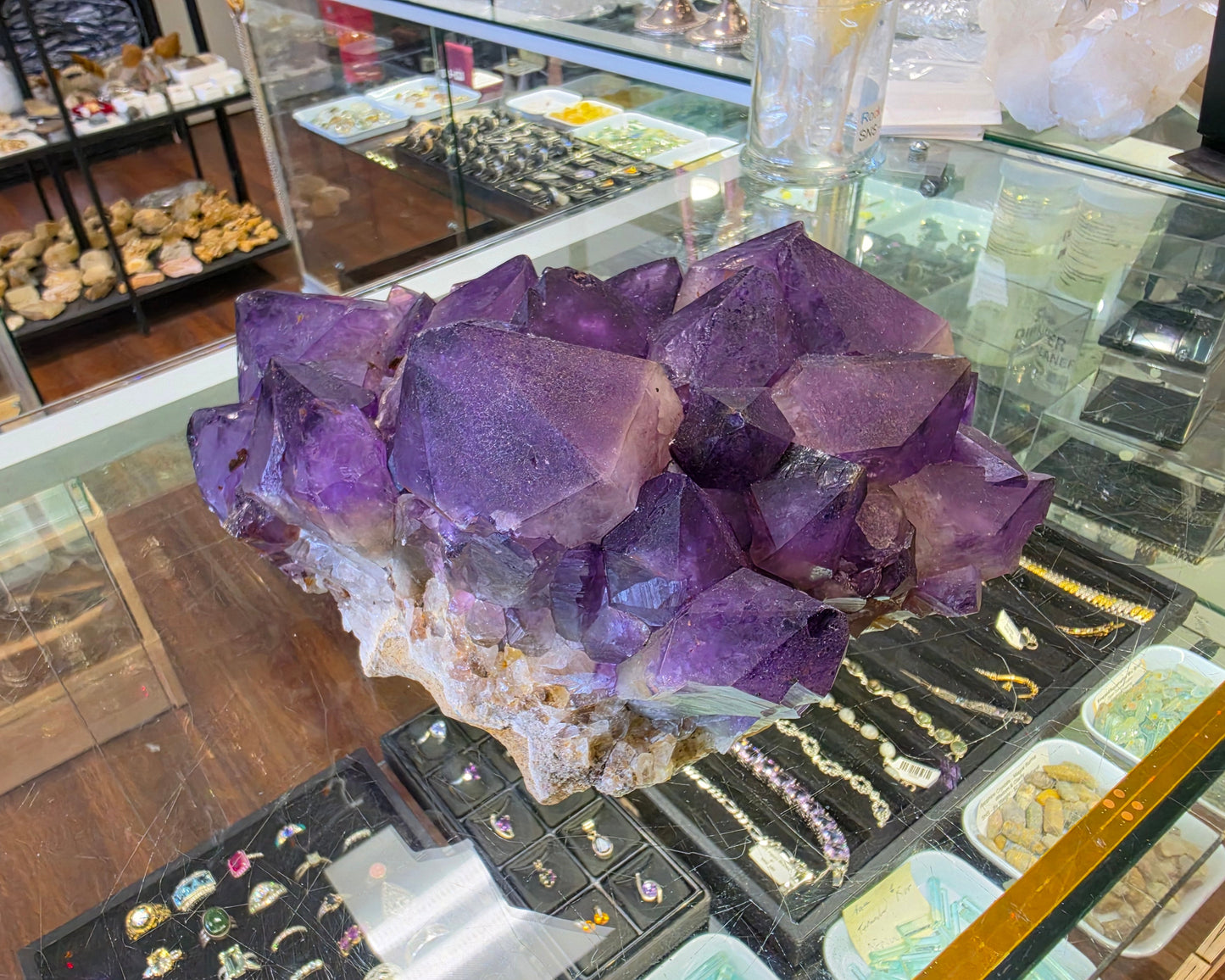 Large Amethyst Crystal Cluster, Brazil, 27x16x12cm, 5282gr