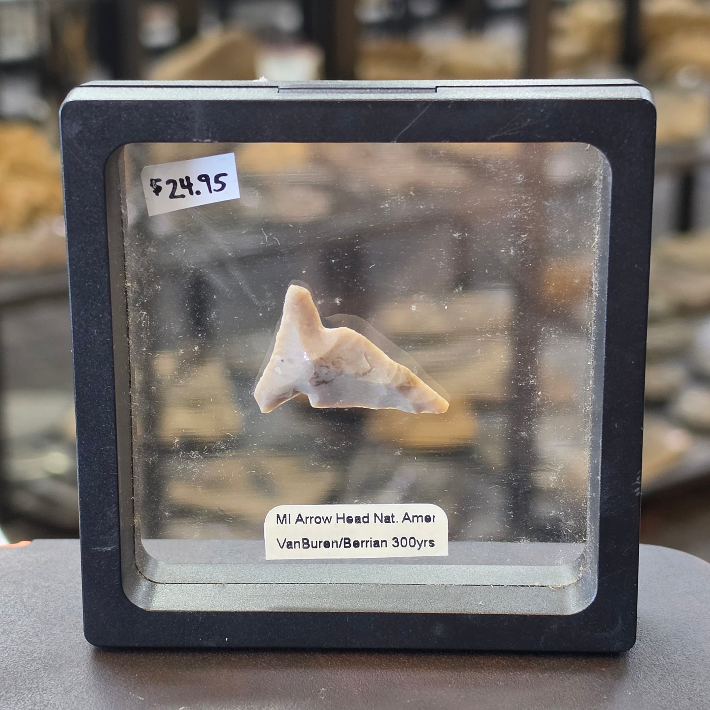 Michigan Arrow head, Native American 300 Years old, Found in VanBuren / Berrian area