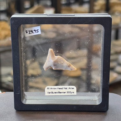 Michigan Arrow head, Native American 300 Years old, Found in VanBuren / Berrian area