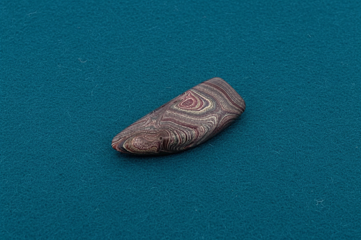 Corvettite Free From, 9.73ct, 33x14x5mm "Fordite" Bowling Green, KY, USA