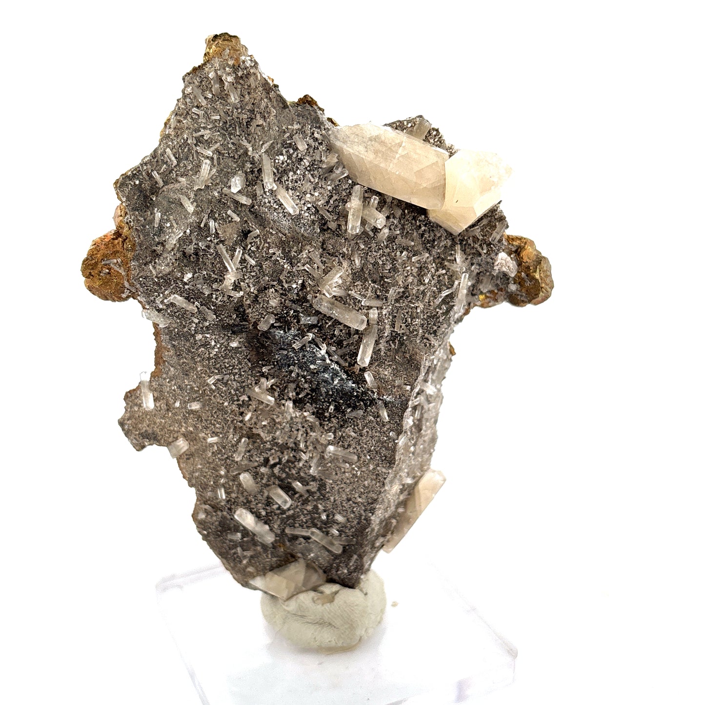 Pyrite & Quartz, Sweetwater Mine, Reynolds Co., MO, USA Mined 2007, 198.21gr
