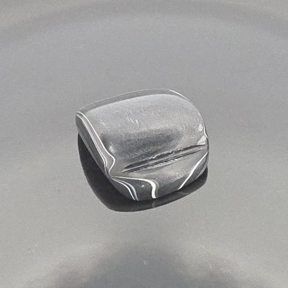Black Sheen Dodge "Fordite" Caboceon, Sterling Heights Plant, Michigan, 30x25x9mm, 26.37ct