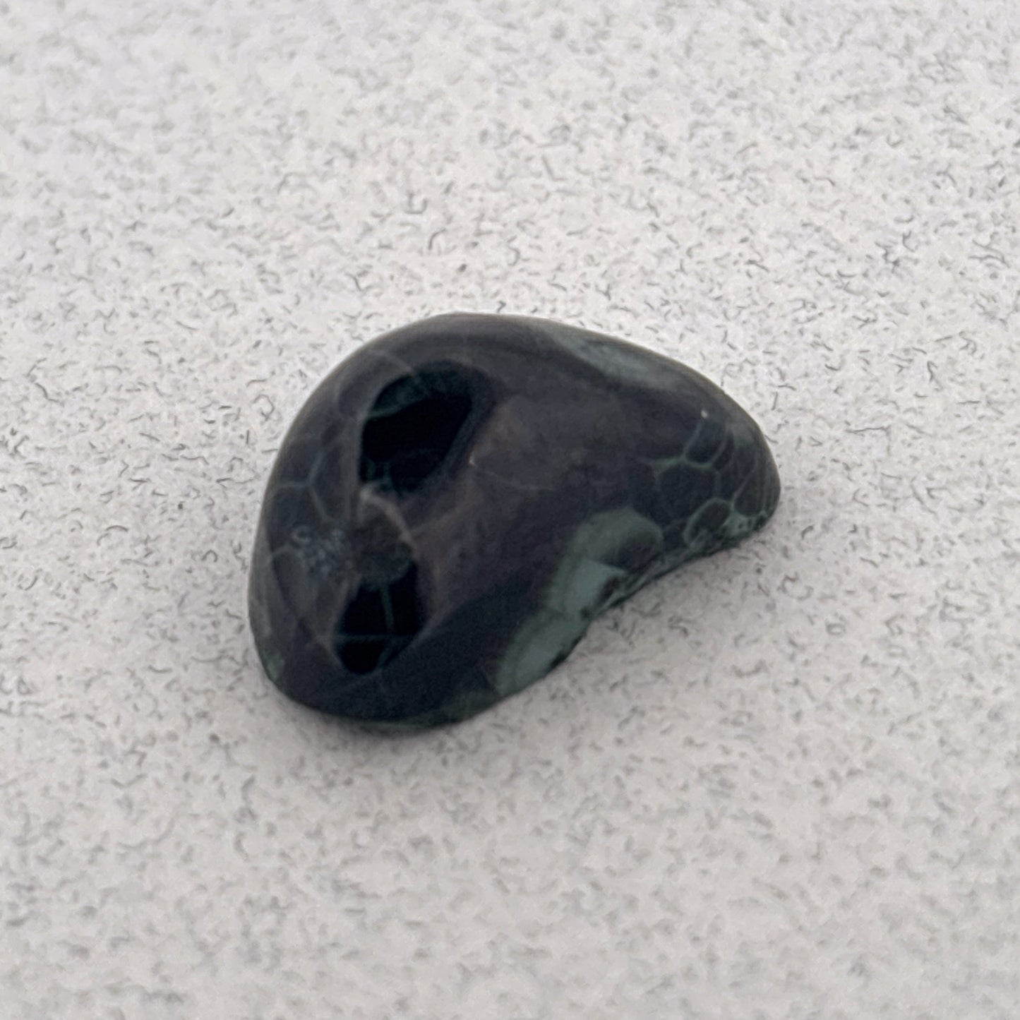 Free Form Michigan Greenstone Cabochon, 8.12ct 15x10x7mm