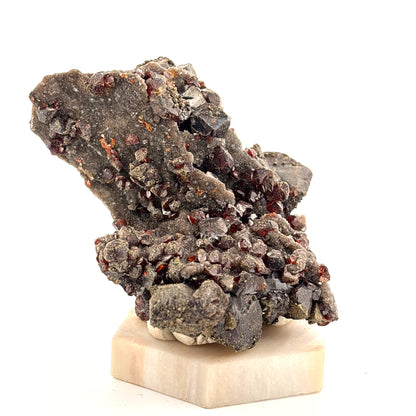 Sphalerite, Marcasite, & Quartz Druze, Tri-State Area, USA