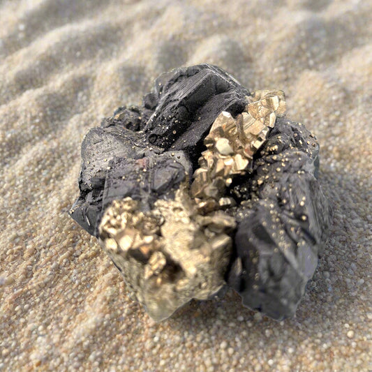 Sphalerite & Pyrite cluster, Lima, Peru, 347.1gr, 10x7x3cm