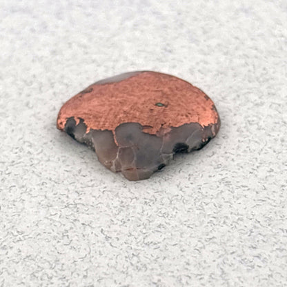 Polished Copper Replacement Agate, Northern MI, USA, 5.87ct 13x12x2mm